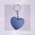 Knitted Heart Keychain