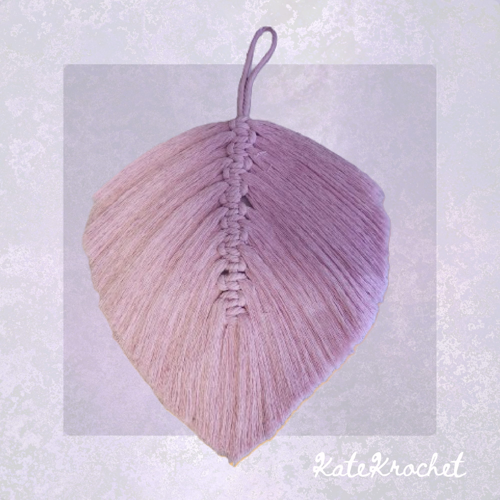 Boho Macrame Leaf Wall Hanging