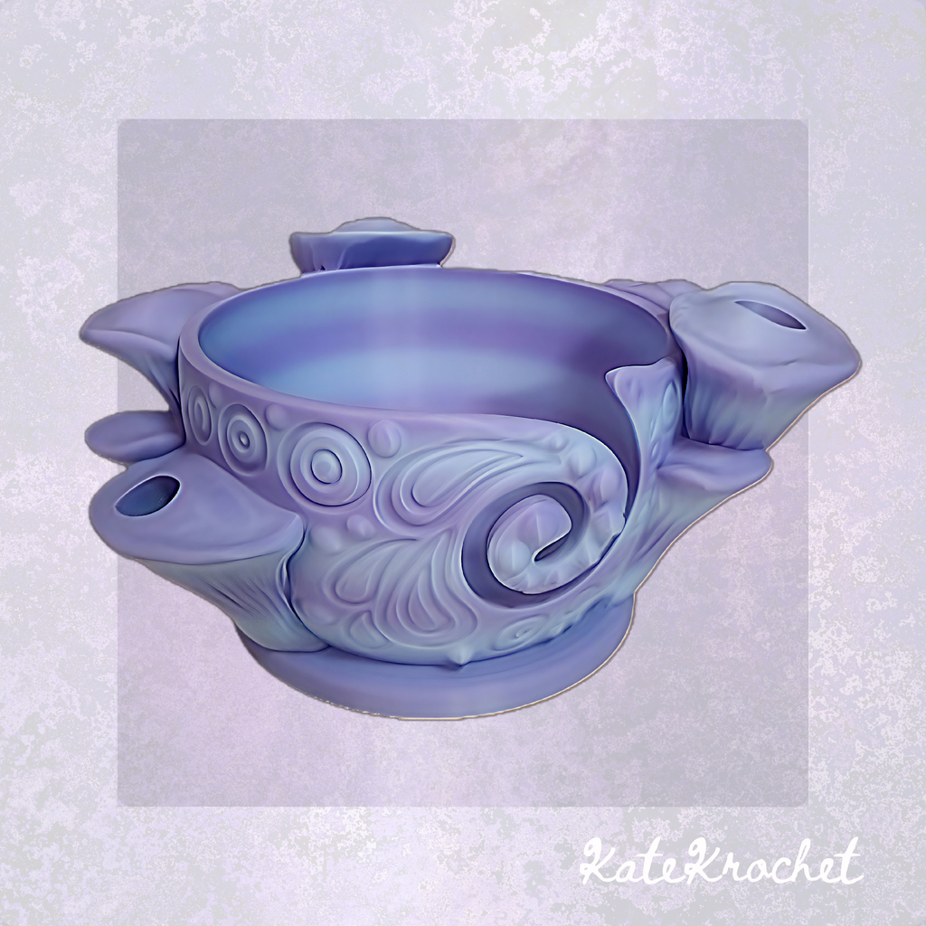 Boho Mushroom Yarn Bowl