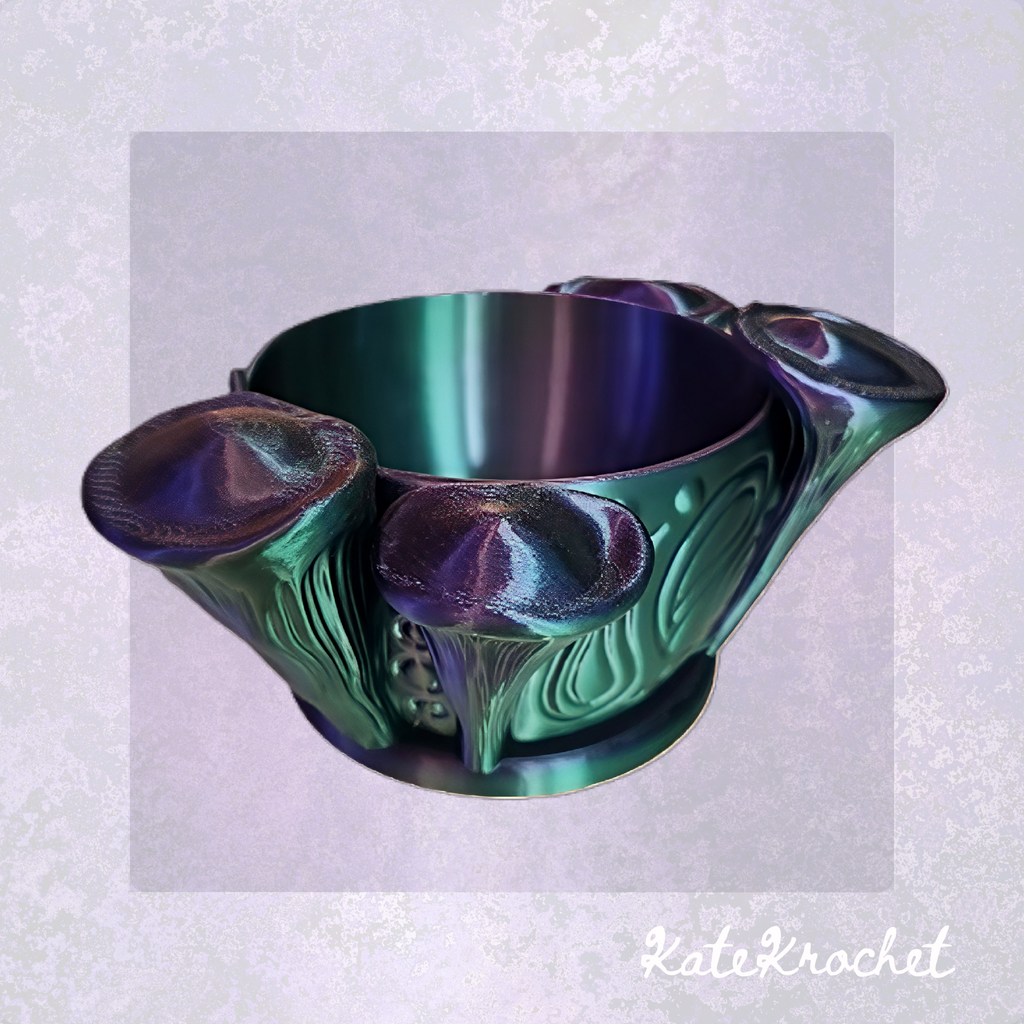 Boho Mushroom Yarn Bowl