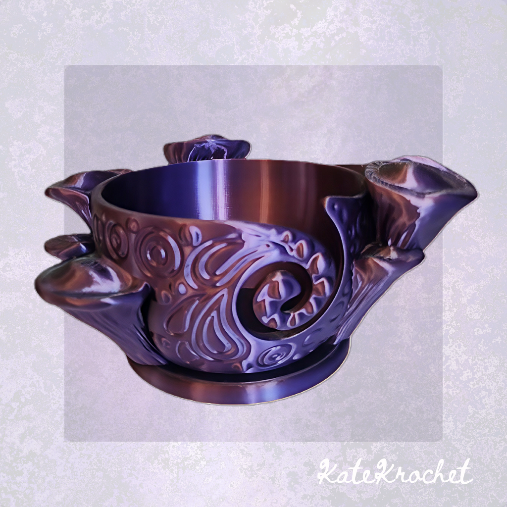 Boho Mushroom Yarn Bowl