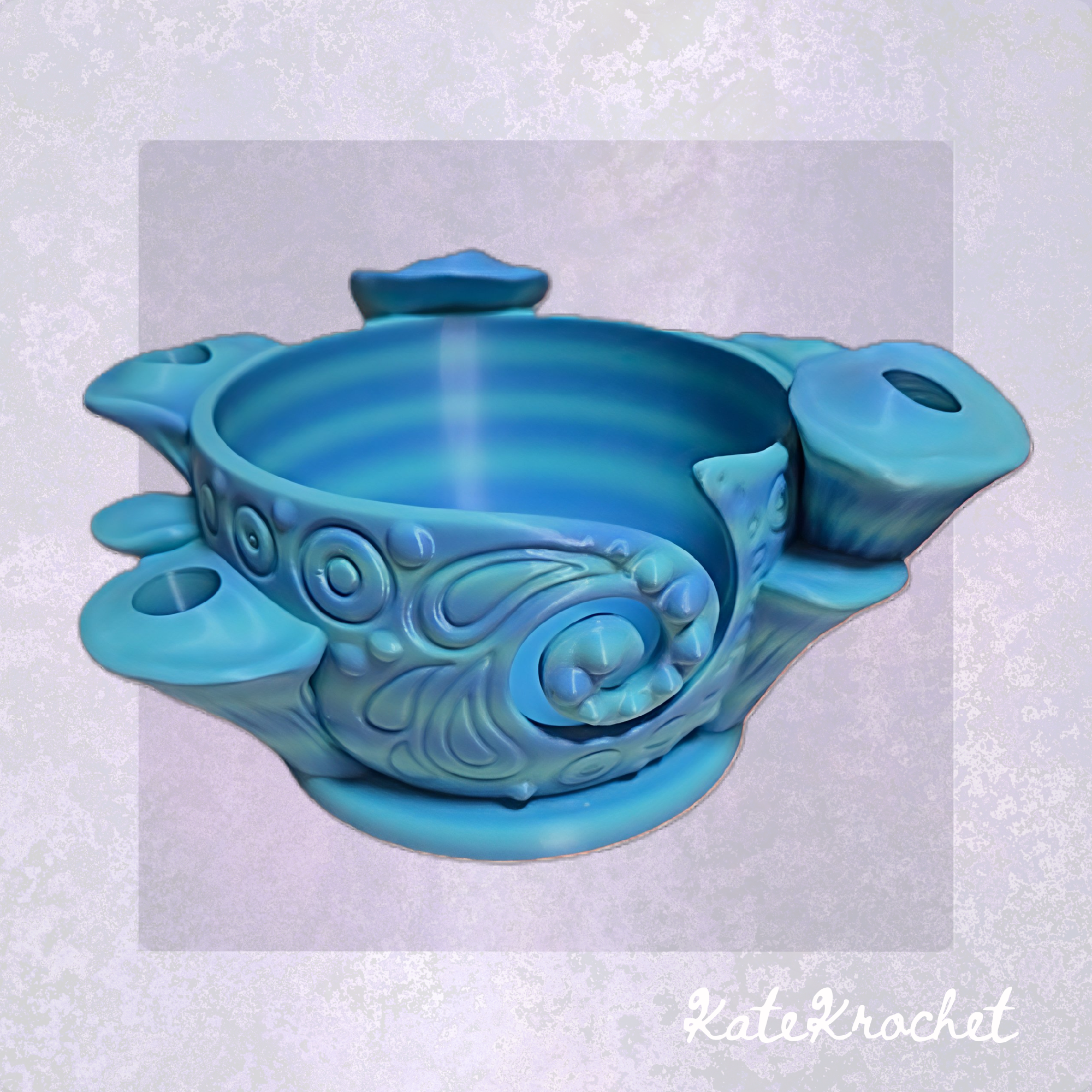 Boho Mushroom Yarn Bowl