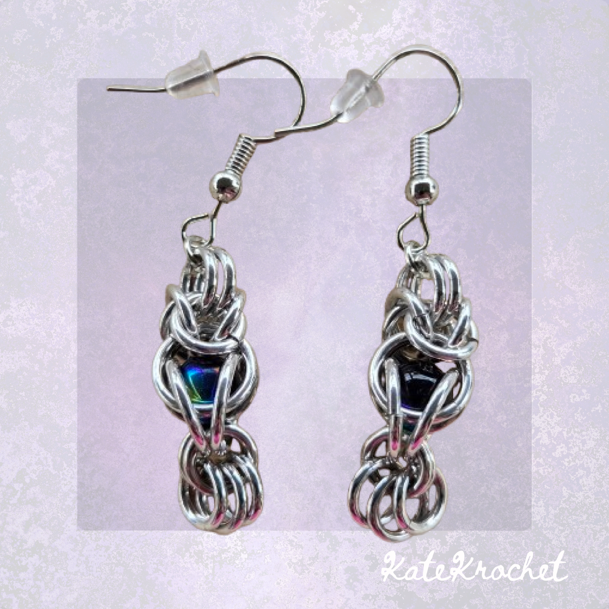 Byzantine Captive Bead Drop Earrings