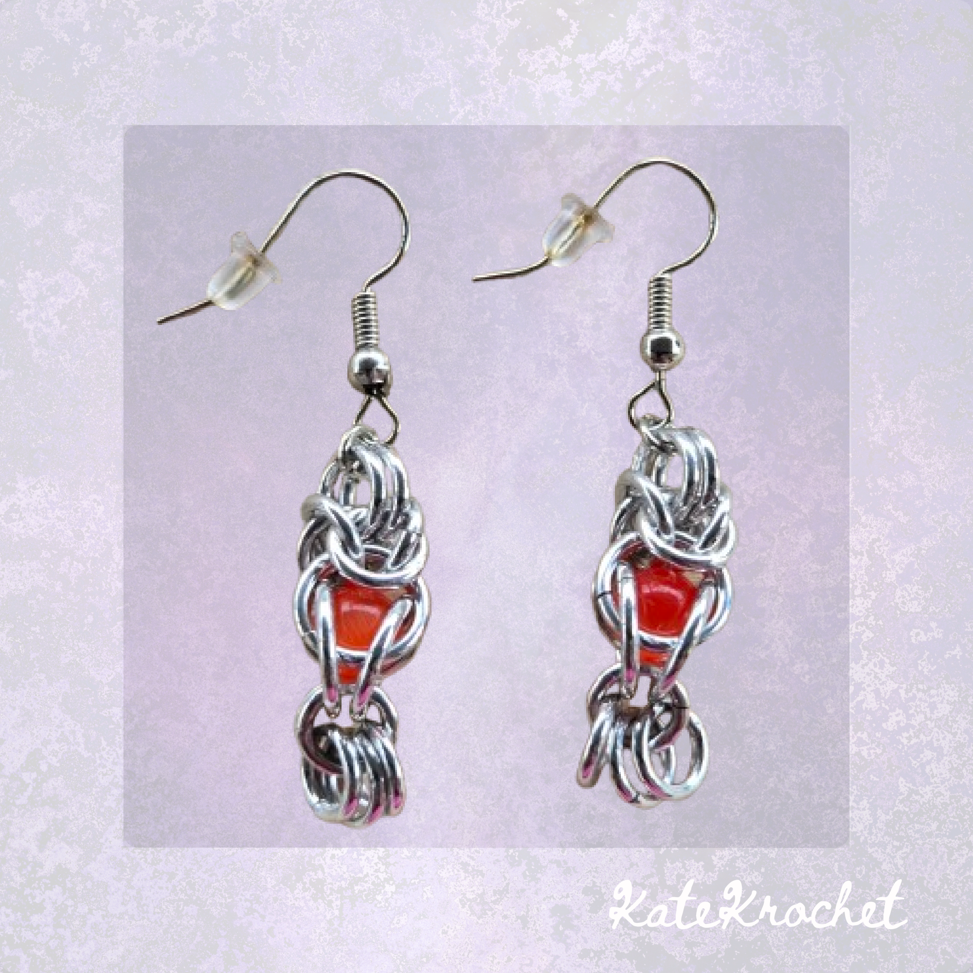 Byzantine Captive Bead Drop Earrings