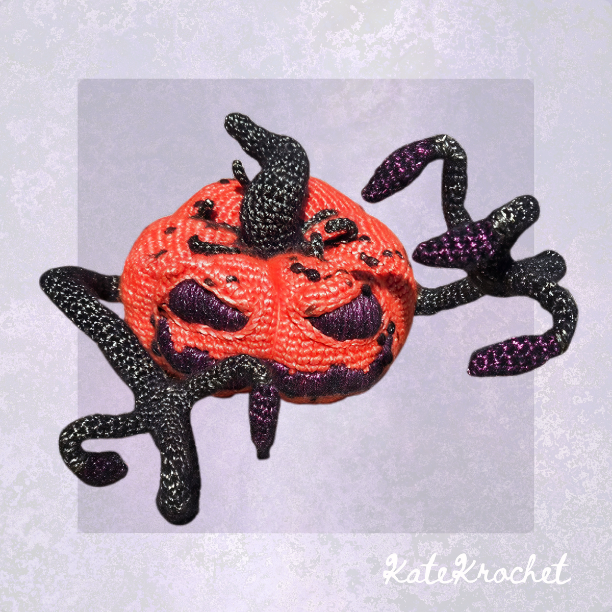 Creepkins the Crocheted Pumpkin – Handmade Halloween Decor