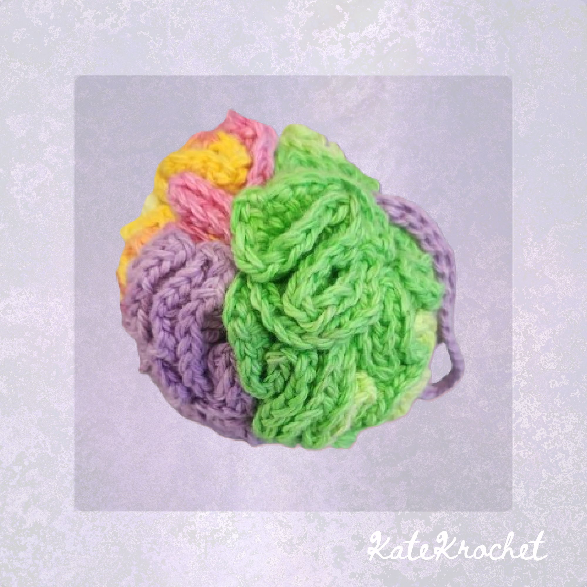 Crocheted Bath Poufs