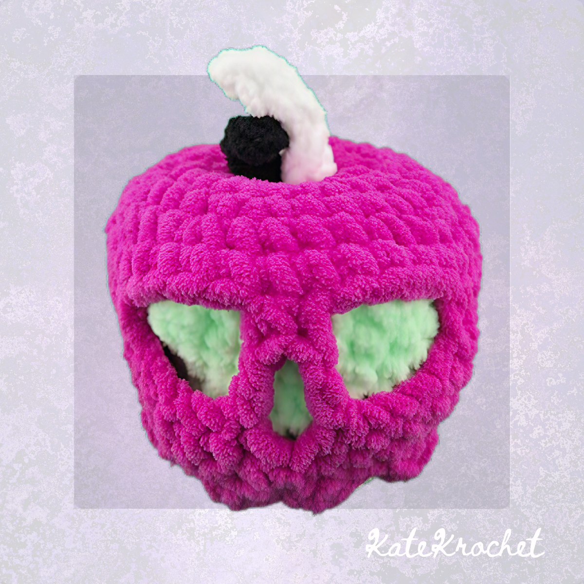 Crocheted Poison Apples – Handmade Halloween Decor
