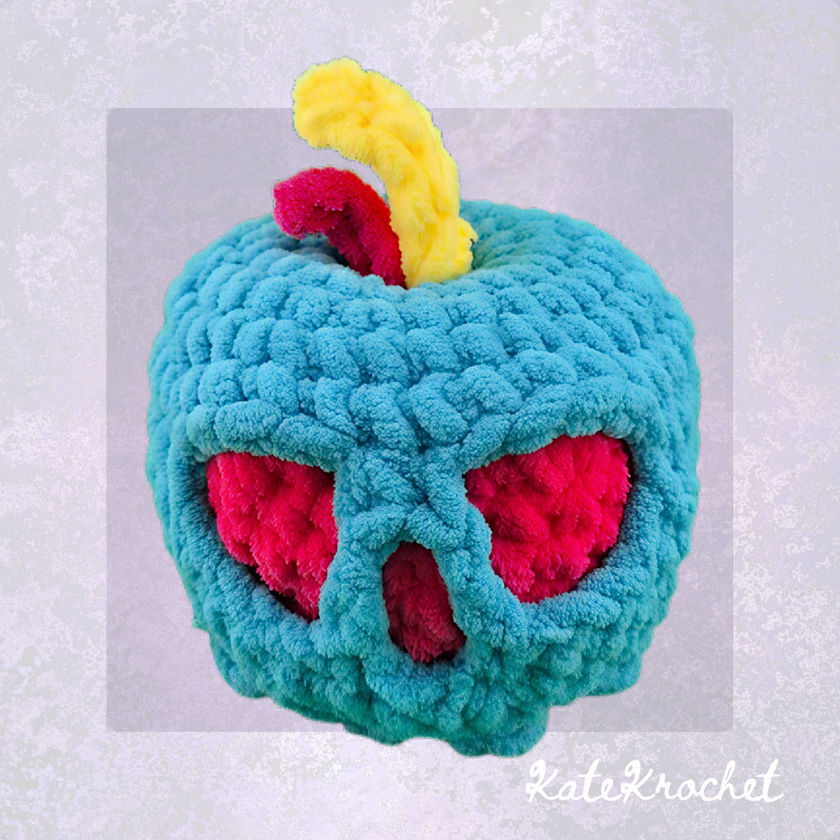 Crocheted Poison Apples – Handmade Halloween Decor