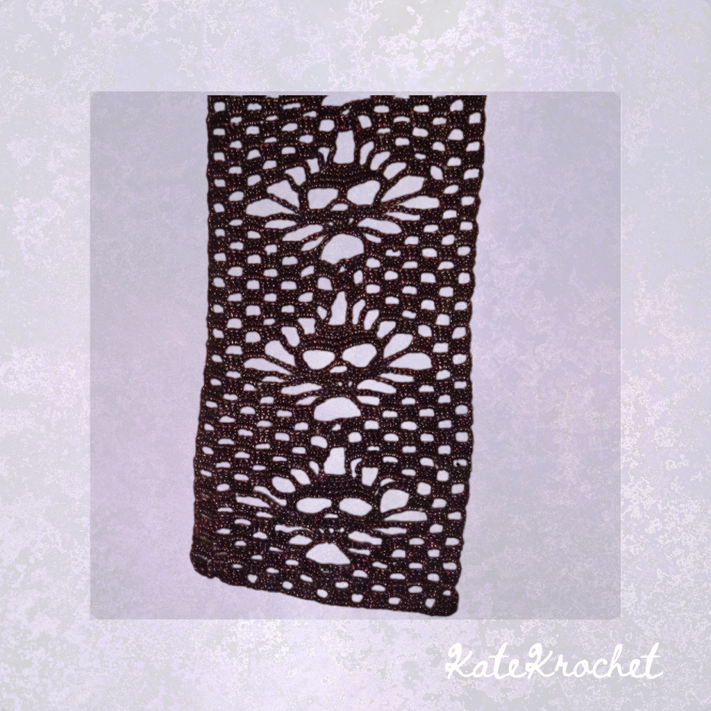 Crocheted Skull Scarf