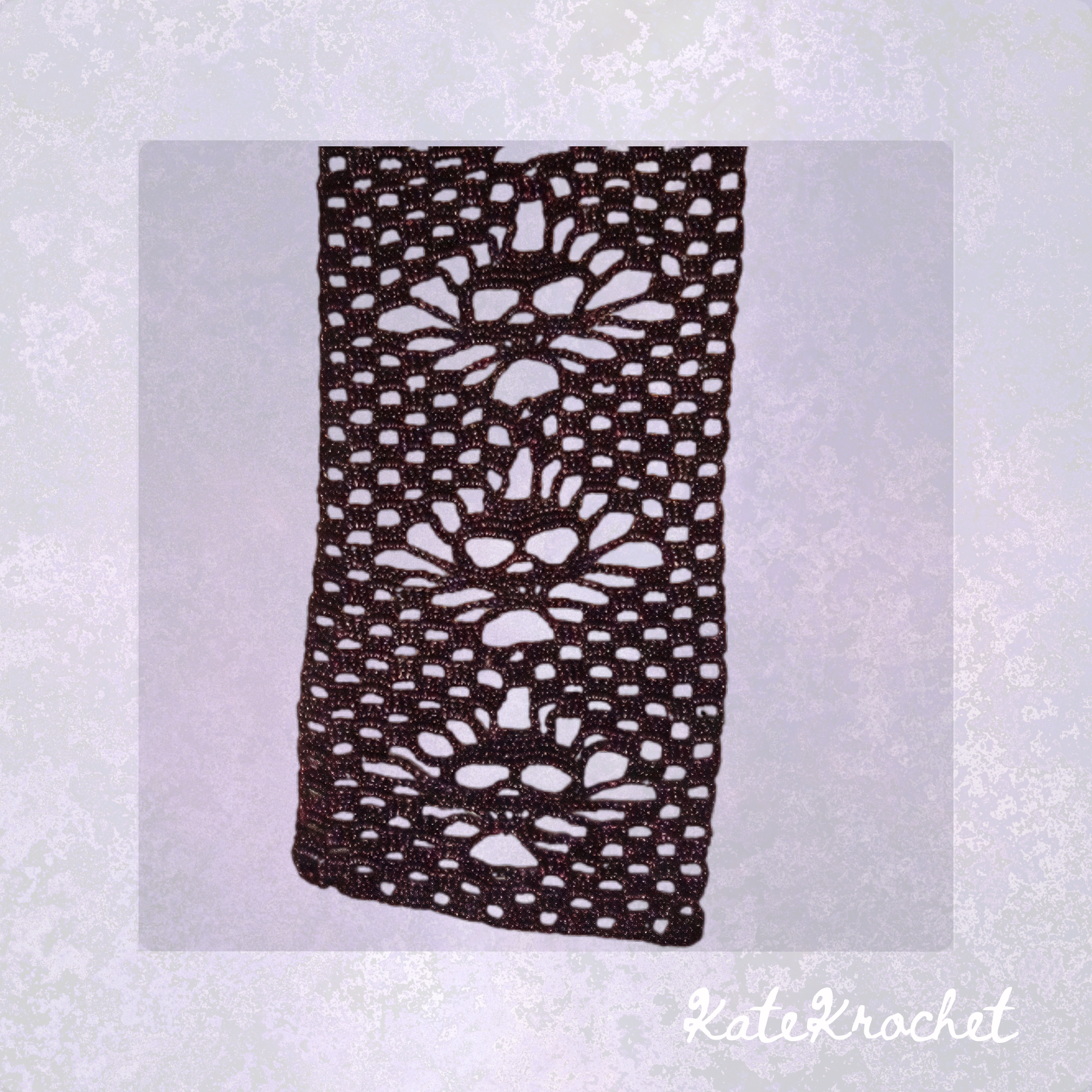 Crocheted Skull Scarf