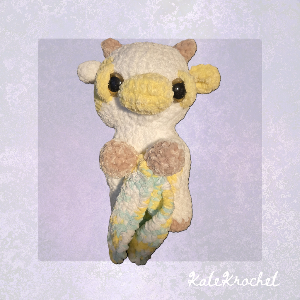 Sleepy Cow Plushie with Adoption Certificate