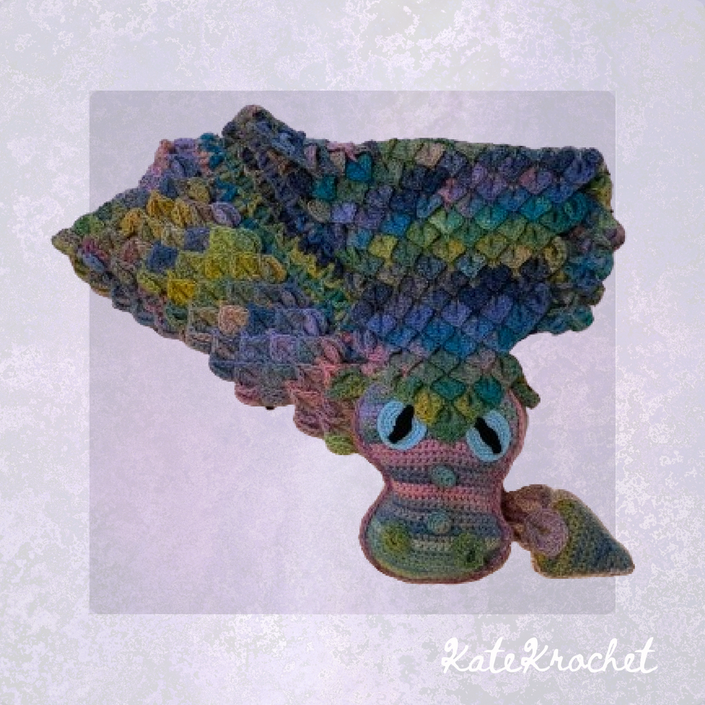 Crocheted Dragon Scale Shawl