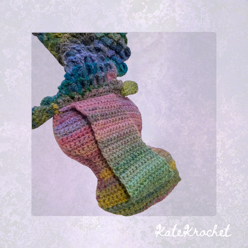 Crocheted Dragon Scale Shawl