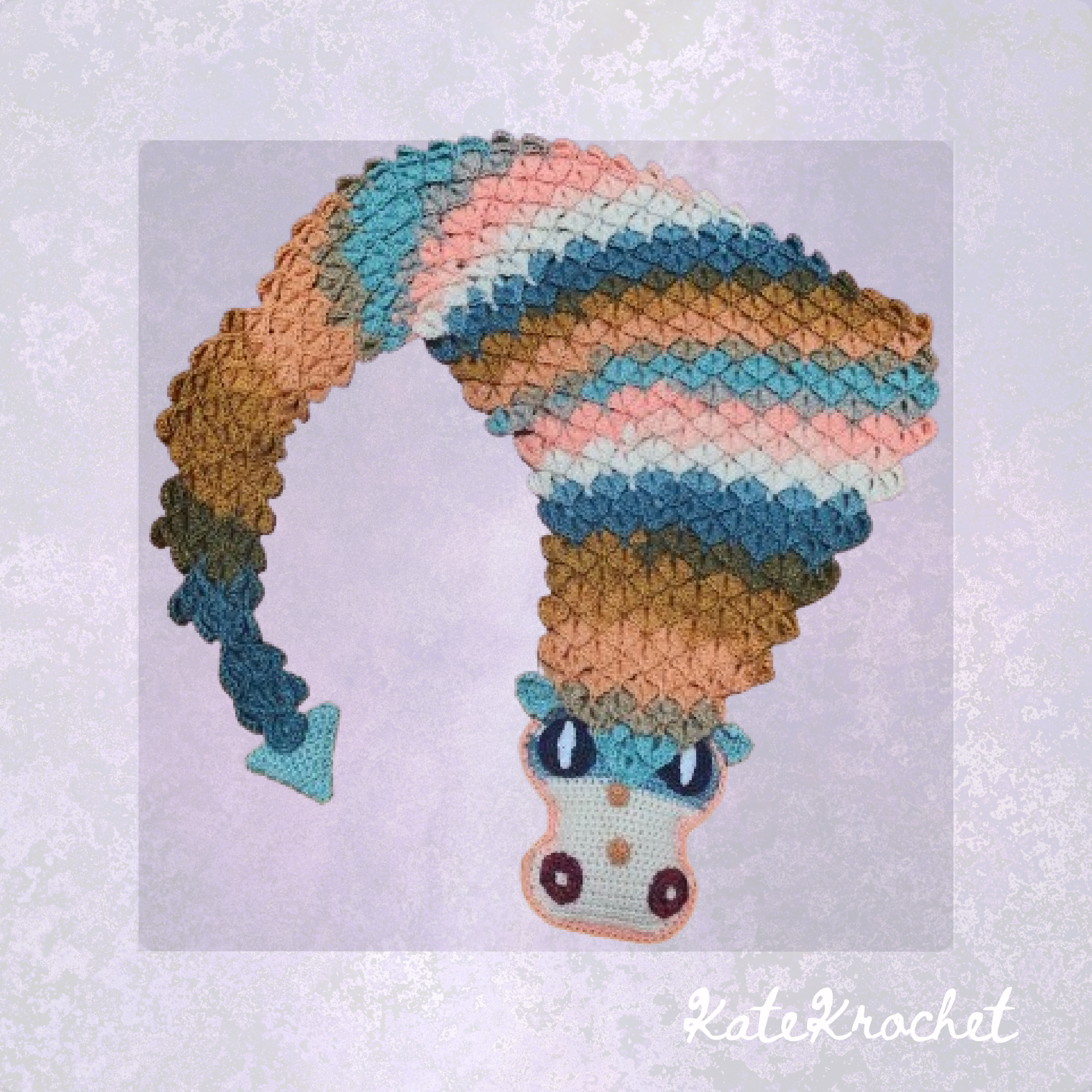 Crocheted Dragon Scale Shawl