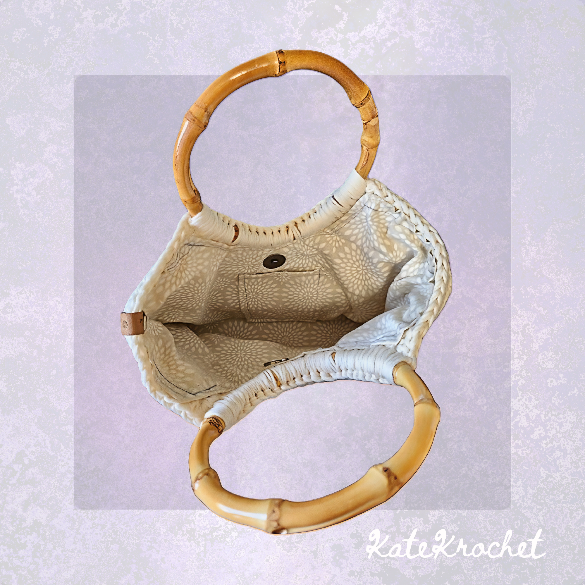 Crocheted Handbag and Purse Set