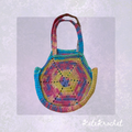 Crocheted Hexagon Beach Bag