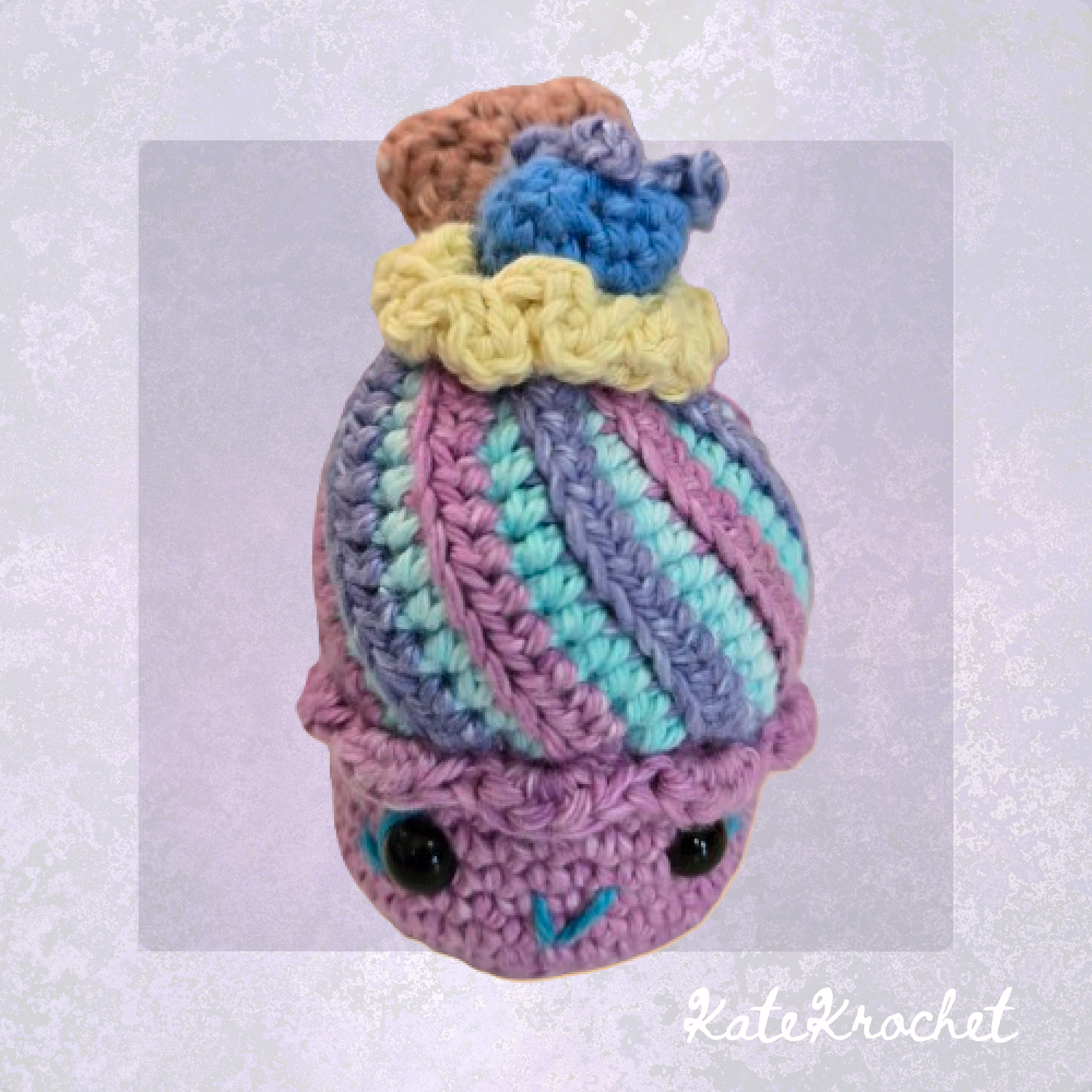 Mini Crochet Cupcakes