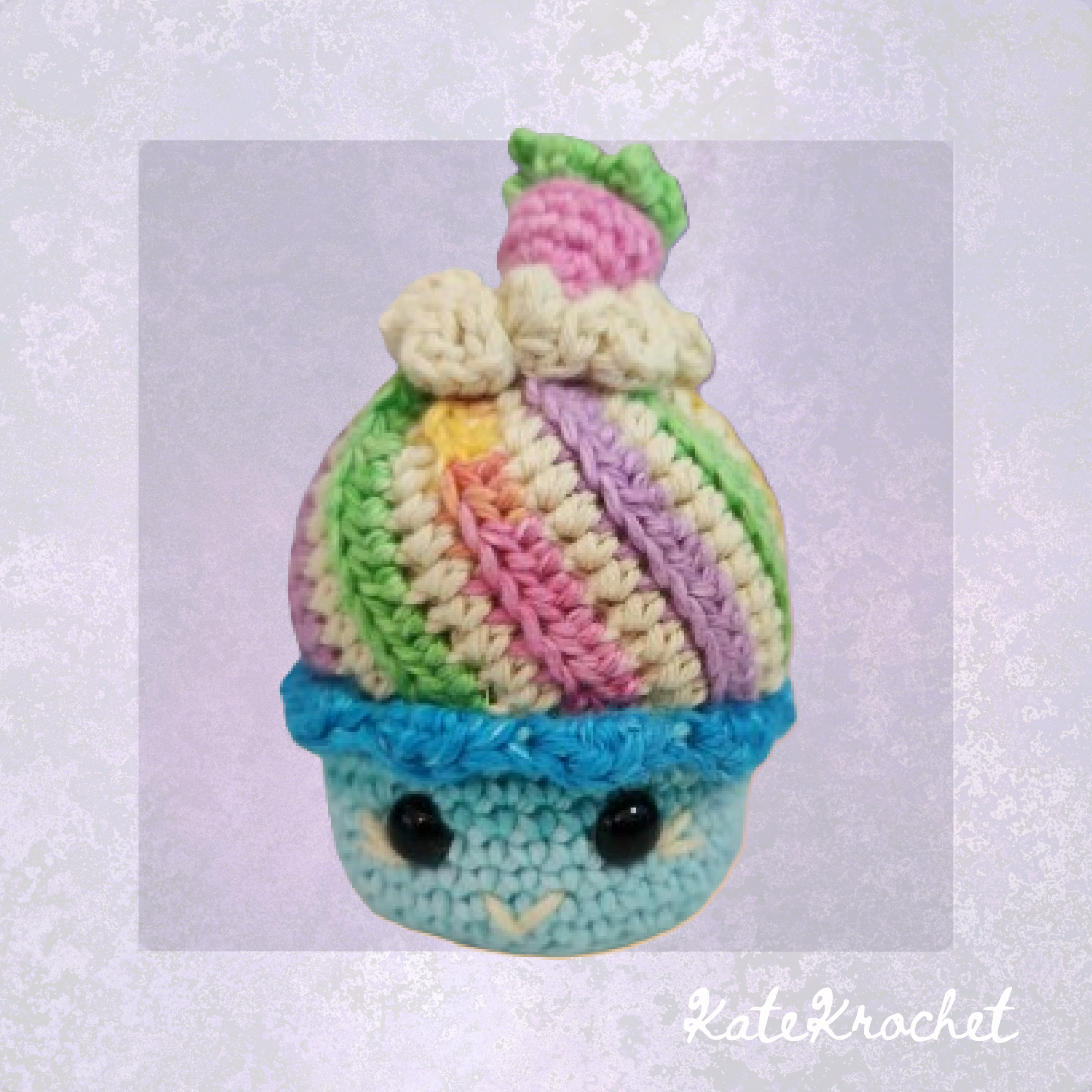 Mini Crochet Cupcakes