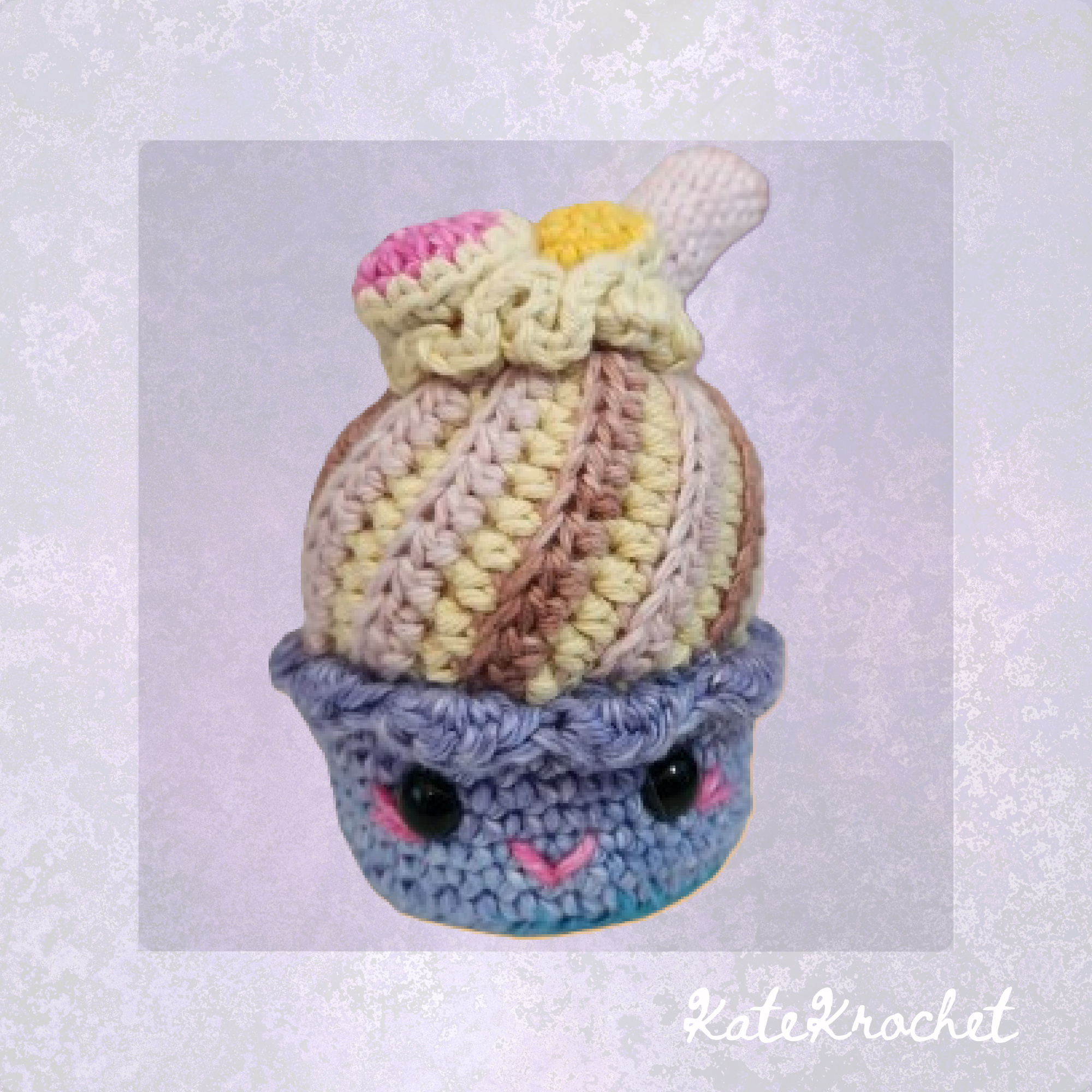 Mini Crochet Cupcakes