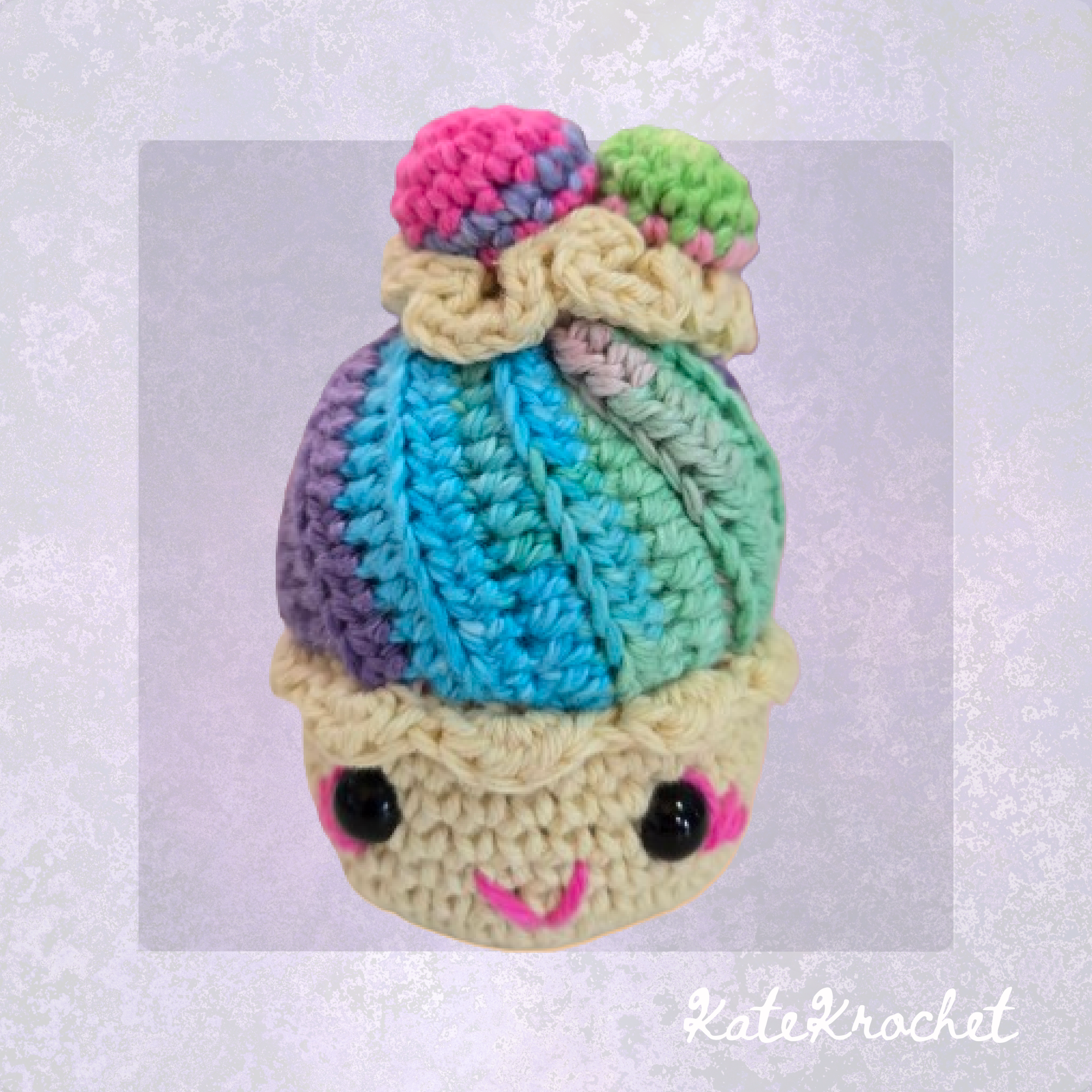 Mini Crochet Cupcakes