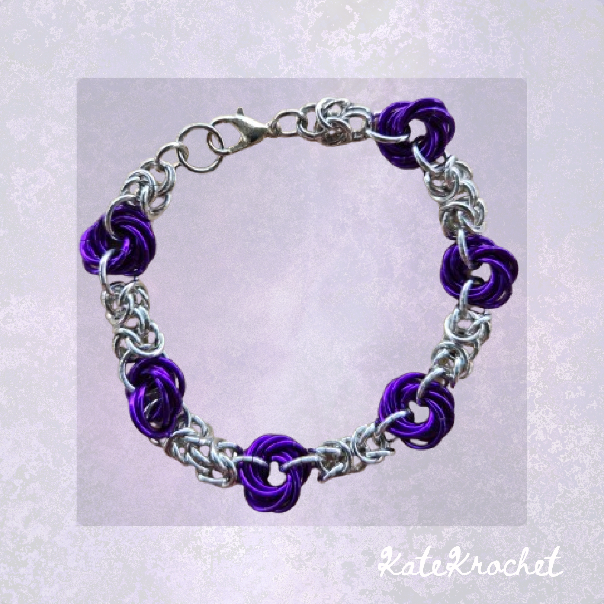 Mobius Flower Chainmaille Bracelet