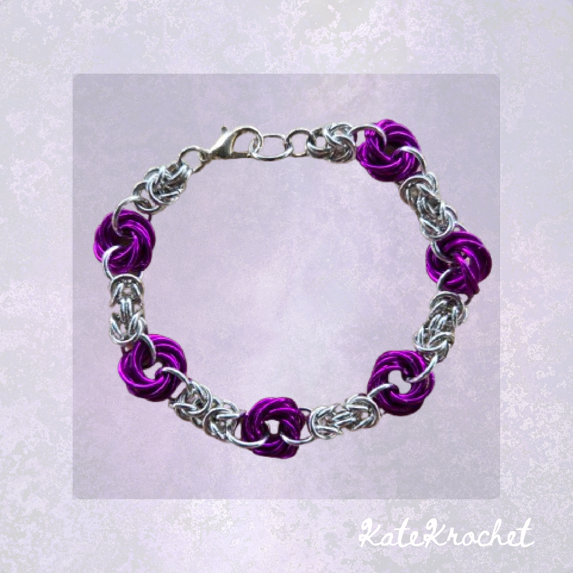 Mobius Flower Chainmaille Bracelet