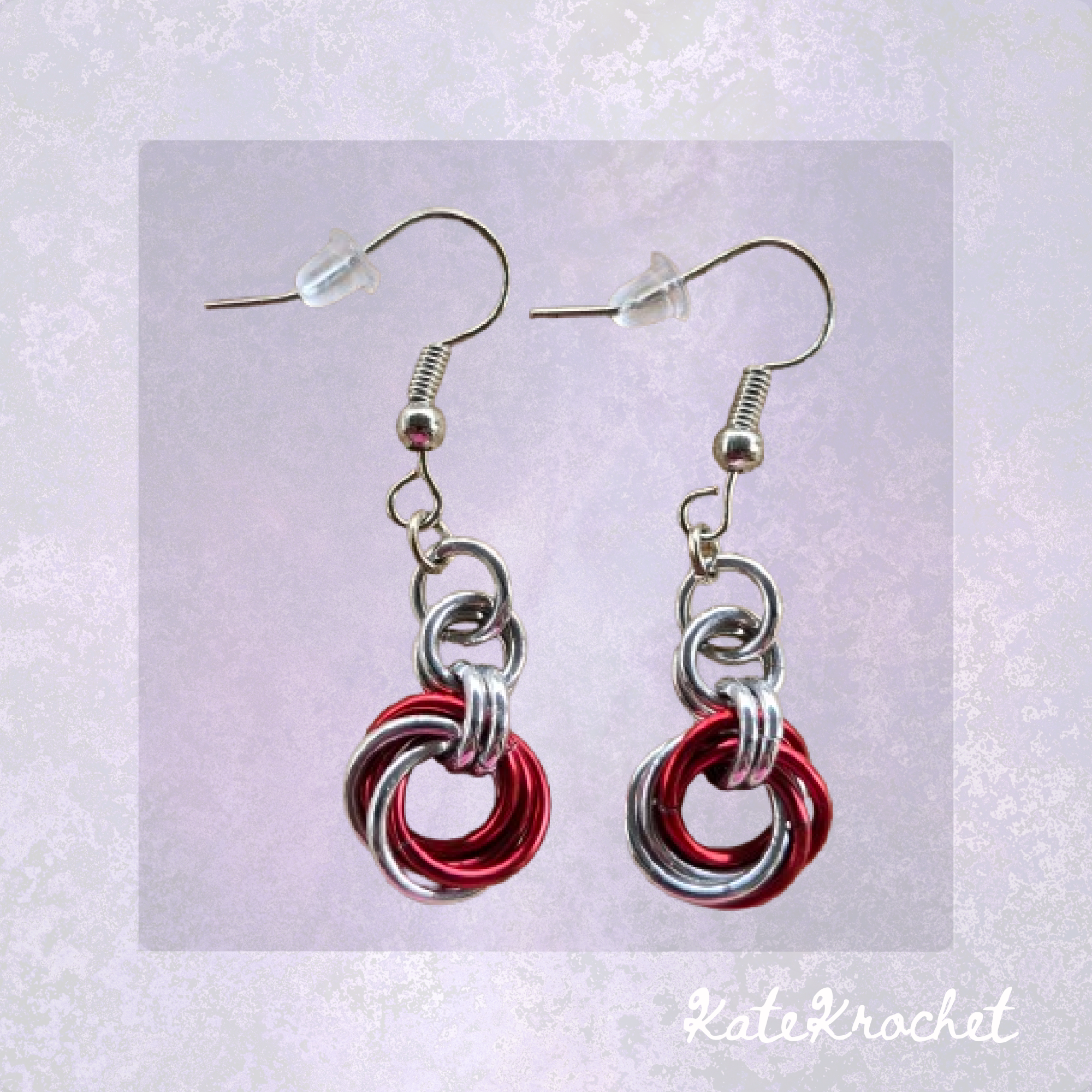 Mobius Flower Chainmaille Earrings