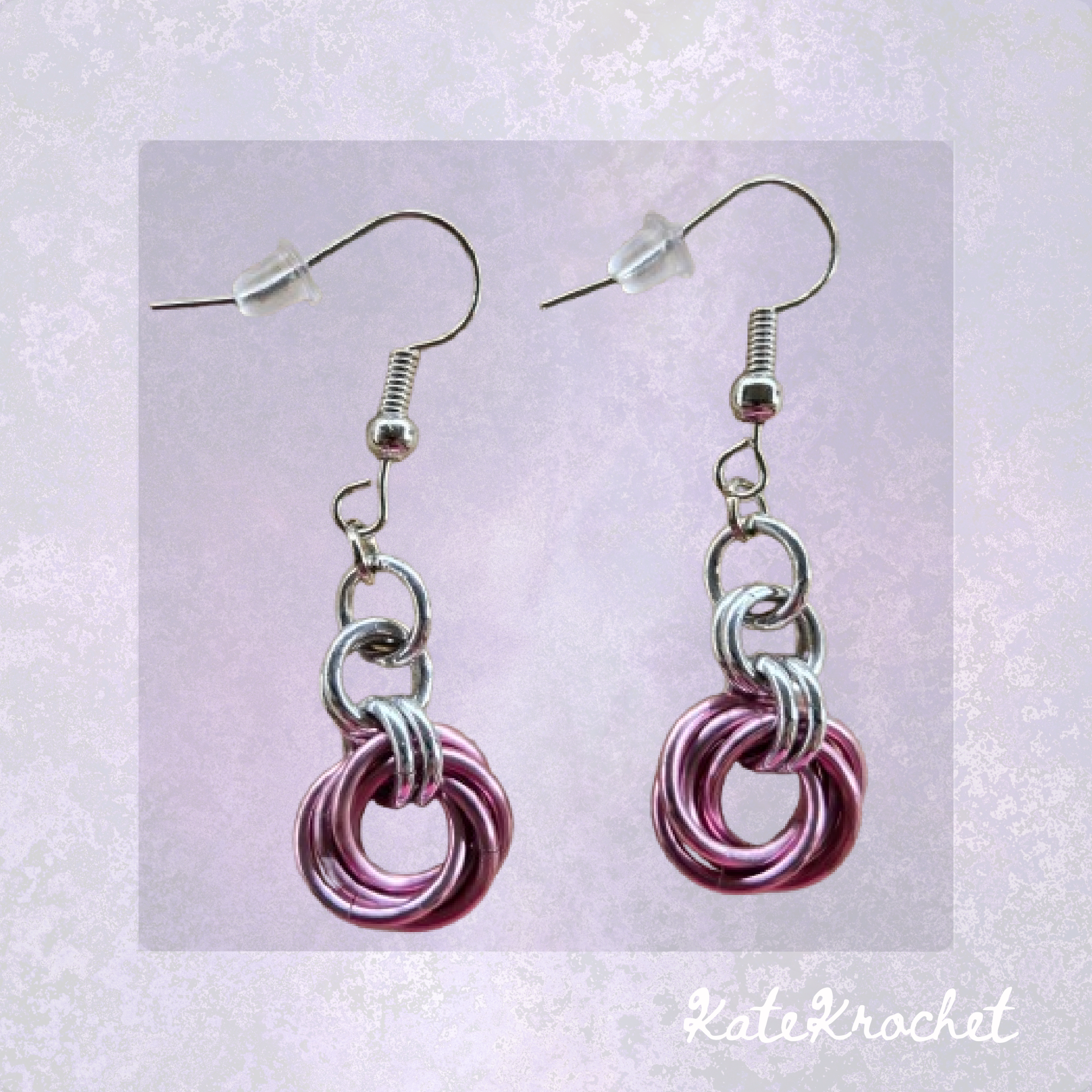 Mobius Flower Chainmaille Earrings