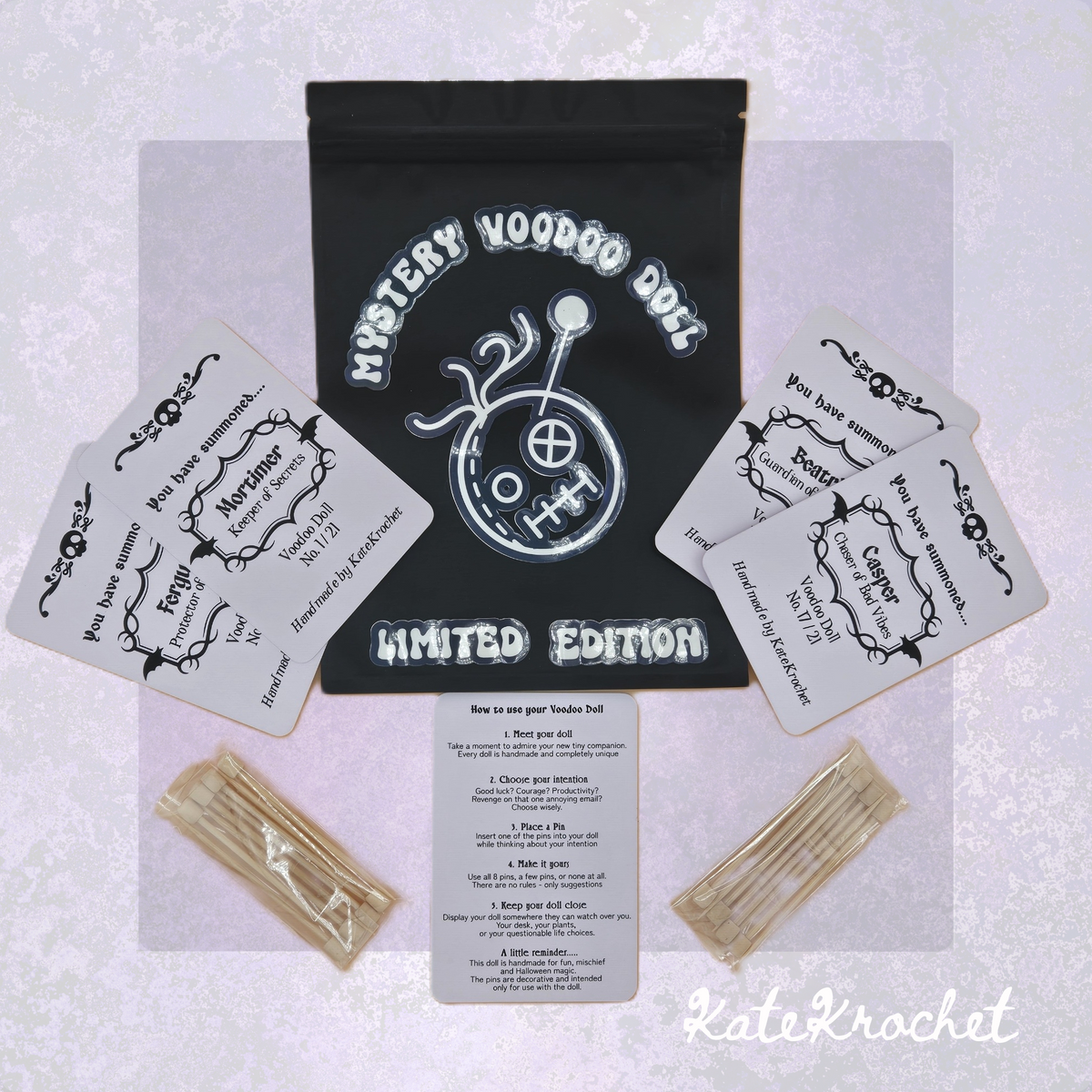 Mystery Voodoo Doll - Limited Edition Handmade Halloween Crochet Doll