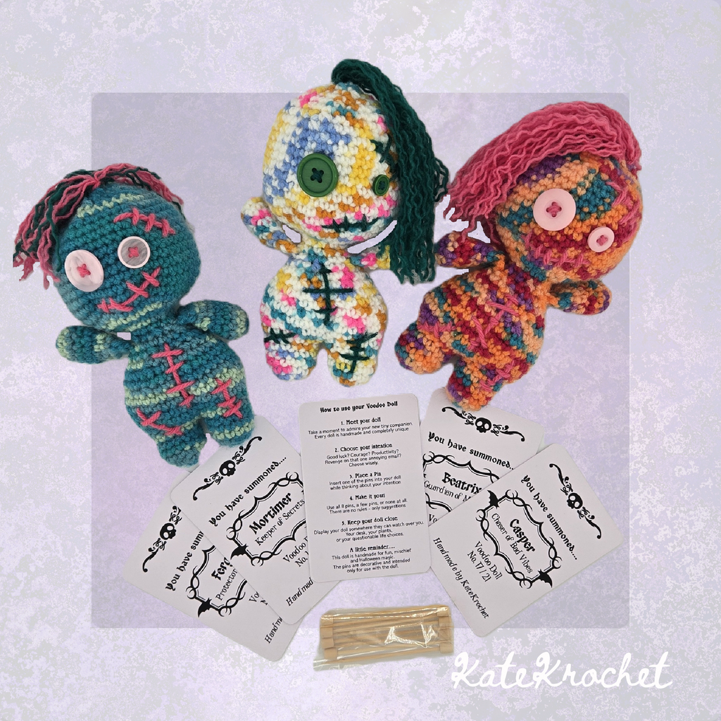 Mystery Voodoo Doll - Limited Edition Handmade Halloween Crochet Doll
