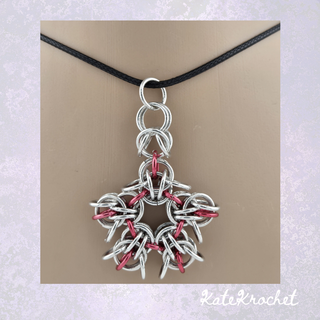5 Pointed Star Chainmaille Necklace | Pixie Link