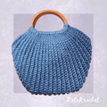 Handmade Ribbed Shell Lined Bag