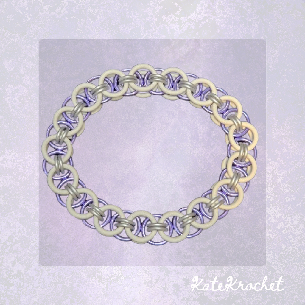 Stretchy Helm Weave Chainmaille Bracelets