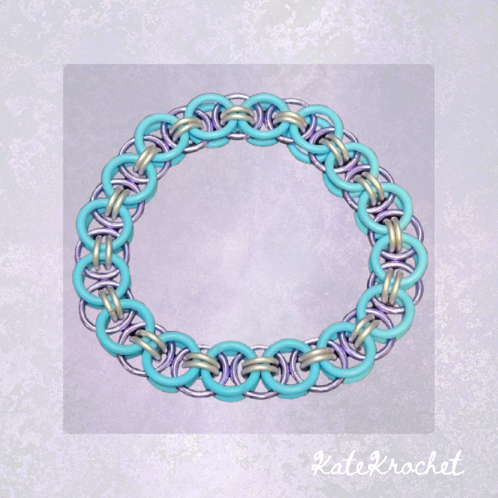 Stretchy Helm Weave Chainmaille Bracelets