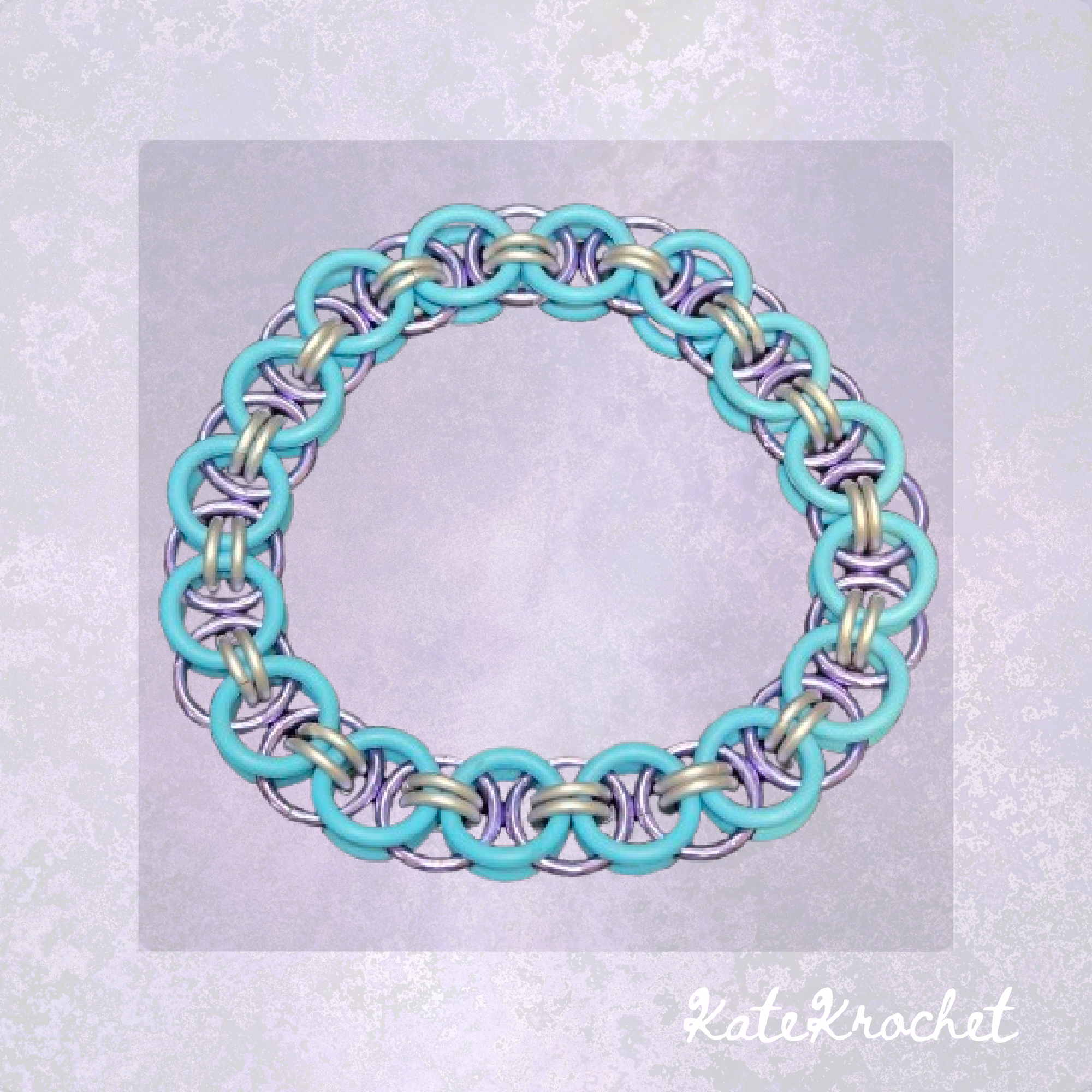 Stretchy Helm Weave Chainmaille Bracelets