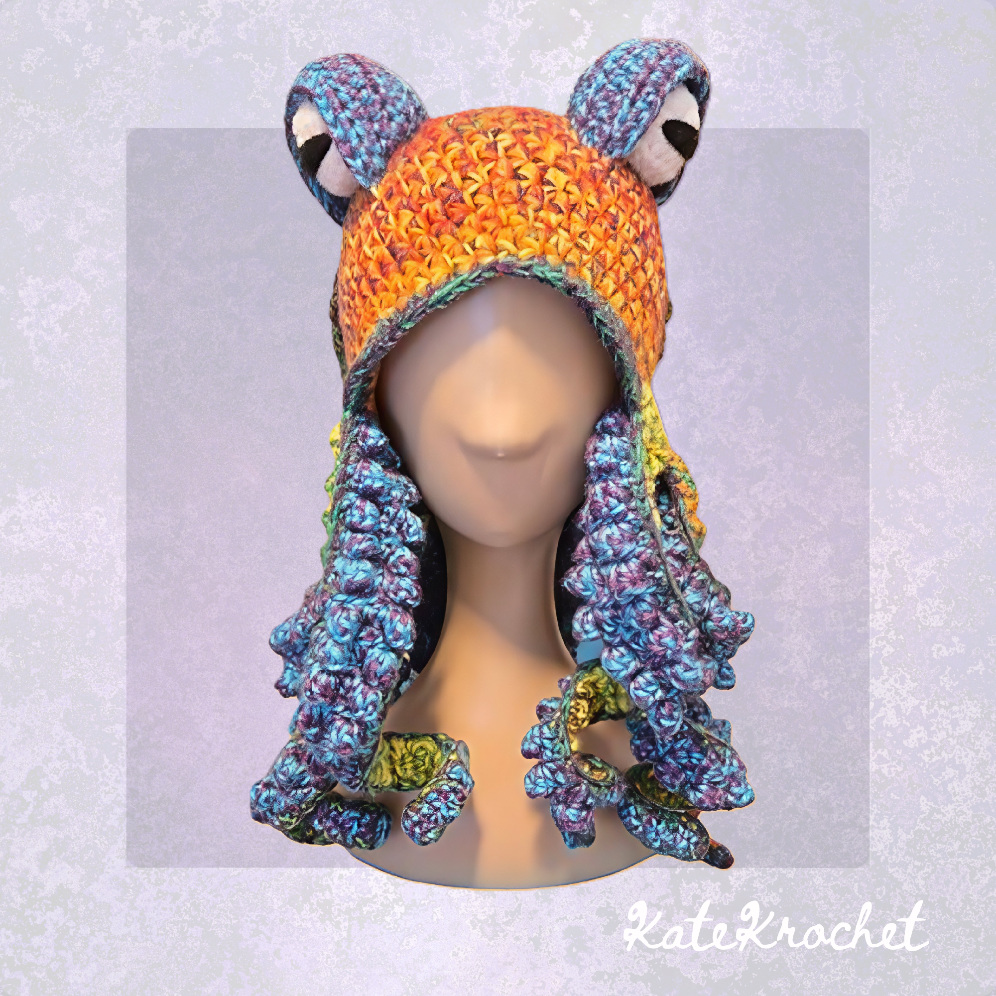 Twisted Kraken Hat - Purple and Blue Tentacles