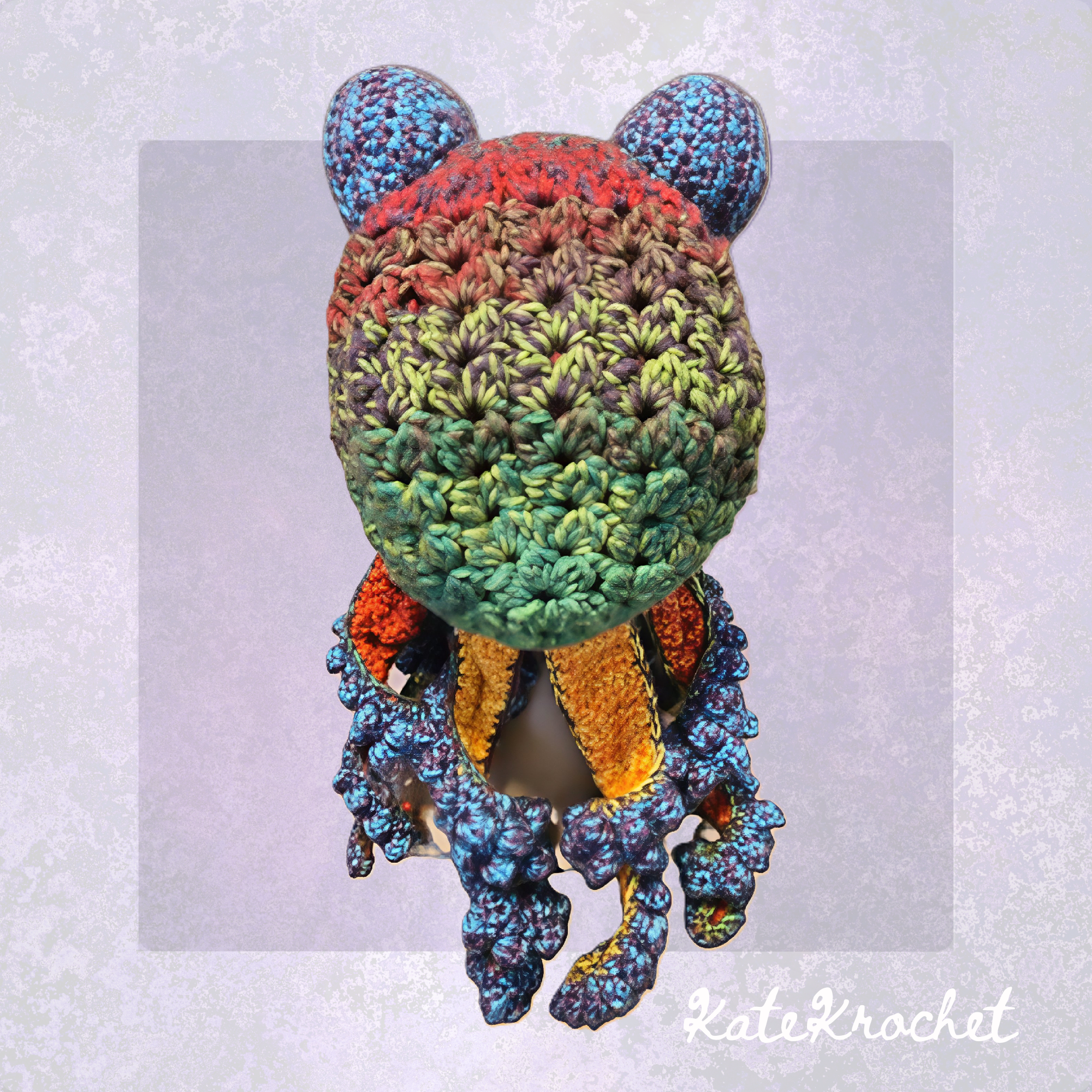 Twisted Kraken Hat - Purple and Blue Tentacles