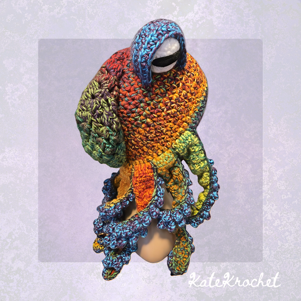 Twisted Kraken Hat - Purple and Blue Tentacles